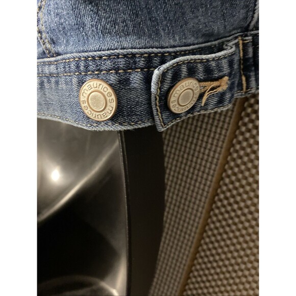 Maurices Denim Jacket Women’s Small Blue Jean Trucker Biker Inside Pockets - Picture 5 of 9